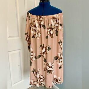 Chicsoul Floral Off-Shoulder Dress